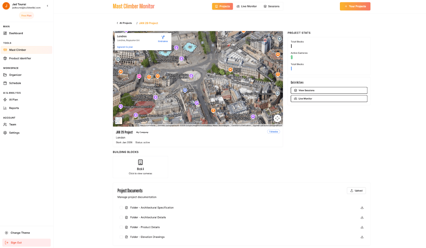 BuildwellEYE analytics dashboard
